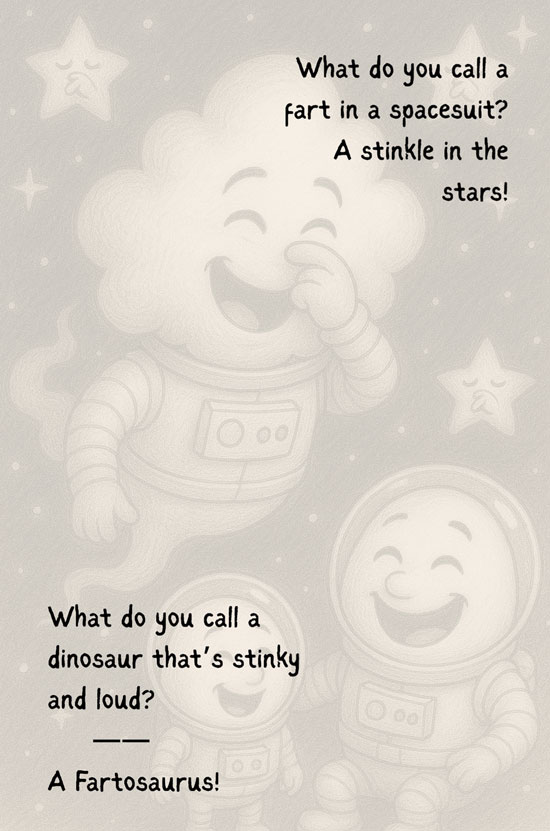 Book preview - space fart jokes